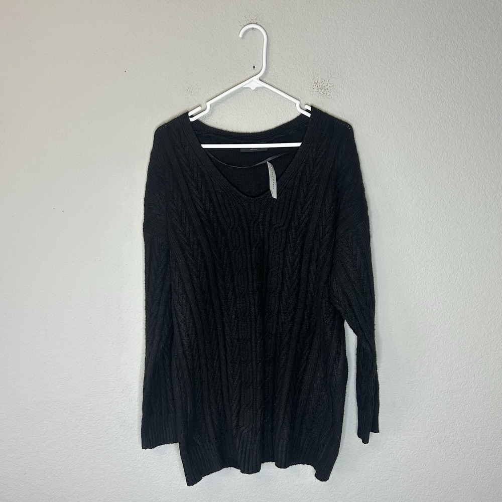 NWT Lane Bryant Long Sleeve V Neck Cable Knit Pullover Sweater Size 18 / 20
